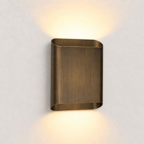 Moderne wandlamp Carmen 2-lichts brons geborsteld