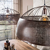 BelaLuz Industriële hanglamp Misto 2-lichts antiek koper Ø60 cm
