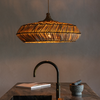 GOOD & MOJO Bohemian gevlochten hanglamp Rinjani naturel Ø70 cm L