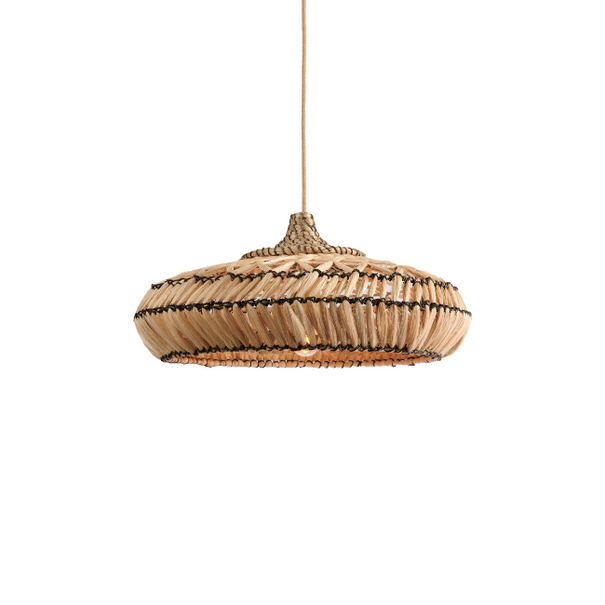 GOOD & MOJO Bohemian gevlochten hanglamp Rinjani naturel Ø50 cm S