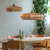 GOOD & MOJO Bohemian gevlochten hanglamp Rinjani naturel Ø50 cm S