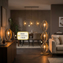 Shop the look Ozon beige lampenset met hanglamp tafellamp en vloerlamp