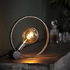 BelaLuz Industriële tafellamp Ringo 1-lichts oud zilver Ø30 cm