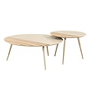 By-Boo Scandinavische salontafel set van 2 Diago van teakhout & keramiek