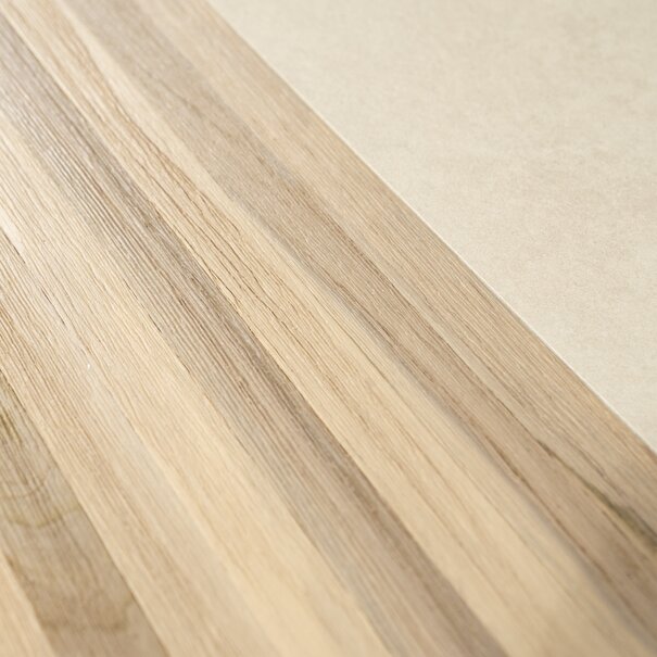 By-Boo Scandinavische salontafel set van 2 Diago van teakhout & keramiek