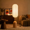 By-Boo Wabi Sabi Japandi vloerlamp Cocoon 1-lichts bruin