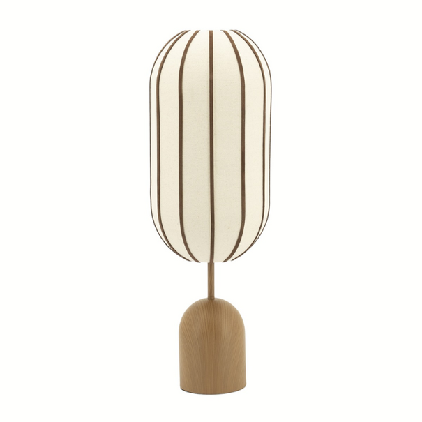 By-Boo Wabi Sabi Japandi tafellamp Cocoon 1-lichts bruin