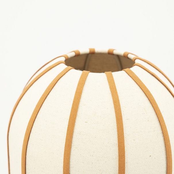 By-Boo Retro vintage tafellamp Cocoon 1-lichts naturel
