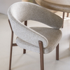 By-Boo Japandi eetkamerstoel Sedia brown met armleuning