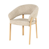 By-Boo Scandinavische eetkamerstoel Sedia natural met armleuning