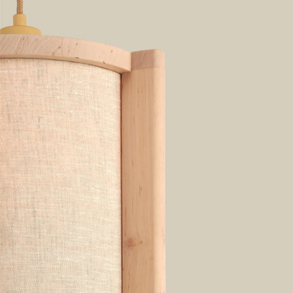 GOOD & MOJO Scandinavische hanglamp Corsica naturel hout