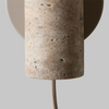 it's about RoMi Moderne Japandi wandlamp Tivoli 2-lichts travertin zand