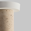 it's about RoMi Moderne Japandi plafondlamp Tivoli 1-lichts travertin wit