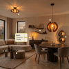 BelaLuz Shop the look Walnut Glow set voor woonkamer en eetkamer