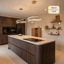 Shop the look Champagne Kitchen keuken set met verlichting en meubels