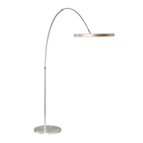 Moderne booglamp Ringlux 1-lichts staal