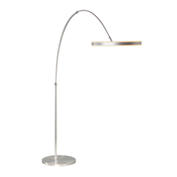 Steinhauer Moderne booglamp Ringlux 1-lichts staal