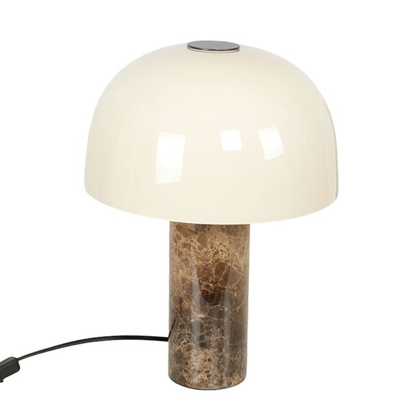 ETH Retro vintage tafellamp Barbara 2-lichts marmer