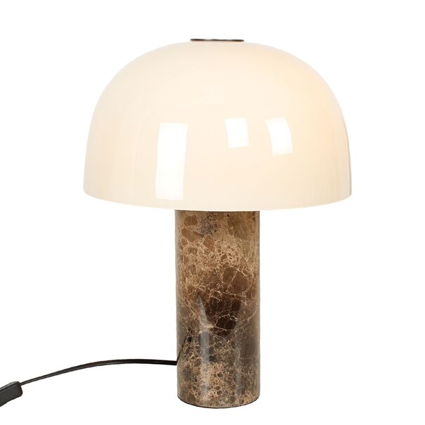 ETH Retro vintage tafellamp Barbara 2-lichts marmer