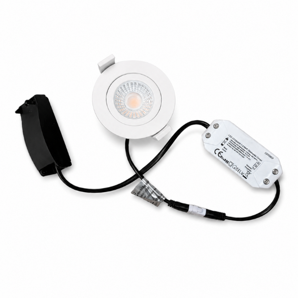 ETH Moderne inbouwspot Ronin 1-lichts wit dim to warm IP44