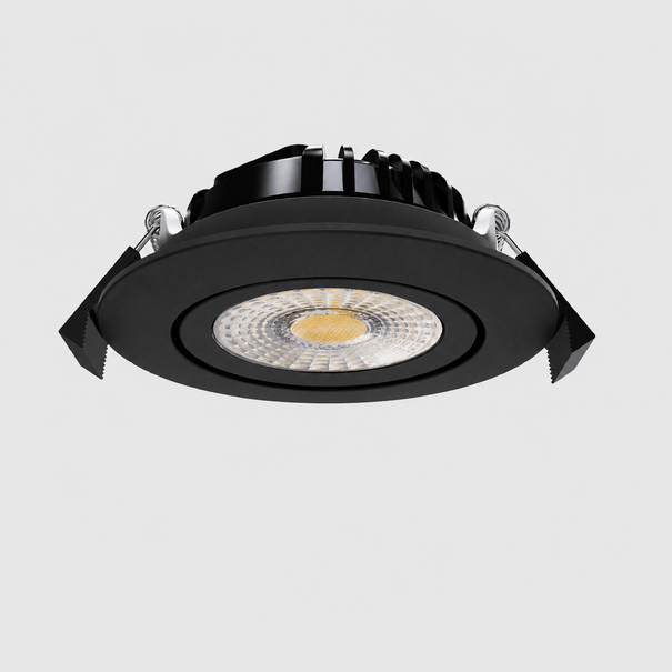 ETH Moderne inbouwspot Ronin 1-lichts zwart dim to warm IP44