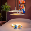 ETH Modern industriële hanglamp Sanne 1-lichts zand dim to warm Ø40 cm