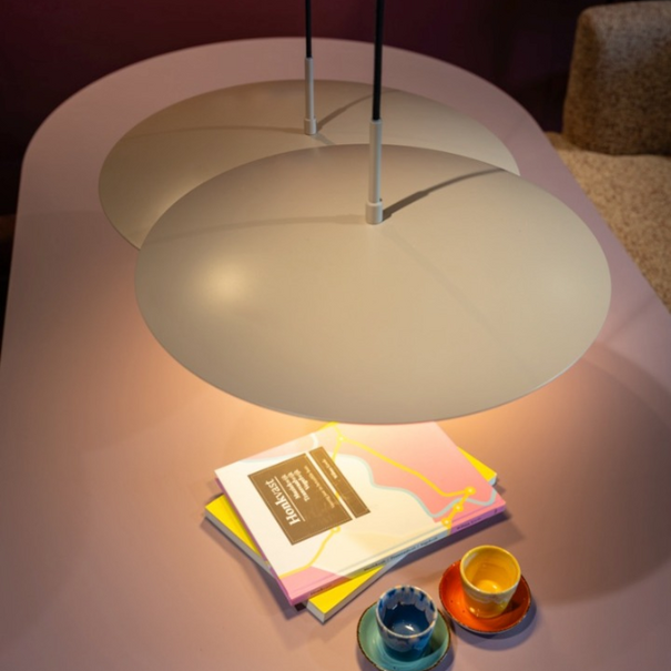ETH Modern industriële hanglamp Sanne 1-lichts zand dim to warm Ø40 cm