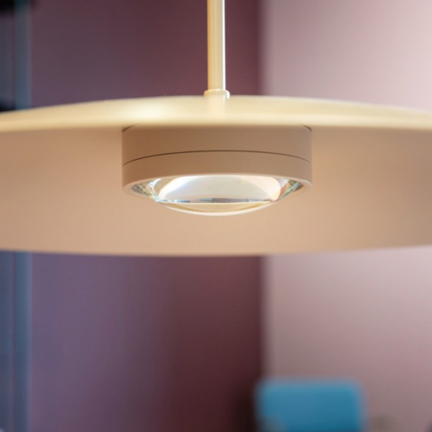 ETH Modern industriële hanglamp Sanne 1-lichts zand dim to warm Ø40 cm
