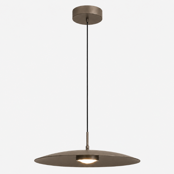 ETH Modern industriële hanglamp Sanne 1-lichts Anodic brown dim to warm Ø50 cm