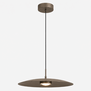 Modern industriële hanglamp Sanne 1-lichts Anodic brown dim to warm Ø50 cm