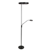 Steinhauer Moderne uplighter Soleil 2 met leeslamp zwart