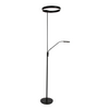 Steinhauer Moderne uplighter Soleil 2 met leeslamp zwart
