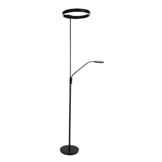 Uplighter Soleil 2 met leeslamp zwart