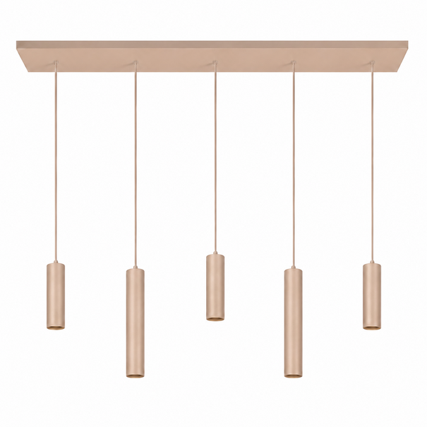 Highlight Modern Scandinavische hanglamp Locarno 5-lichts 110 cm zand