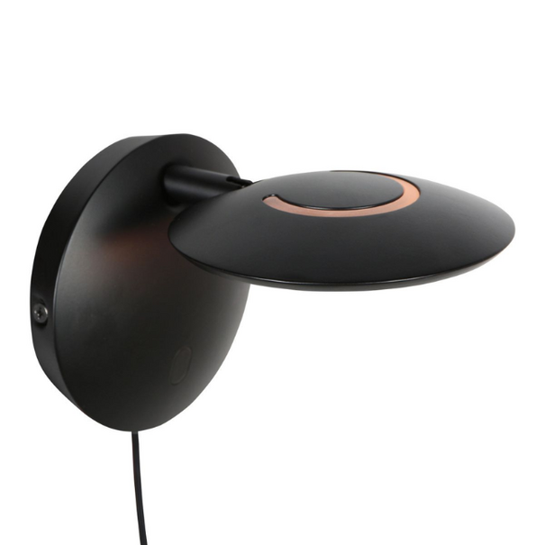 Steinhauer Industriële wandlamp Zenith 2 zwart