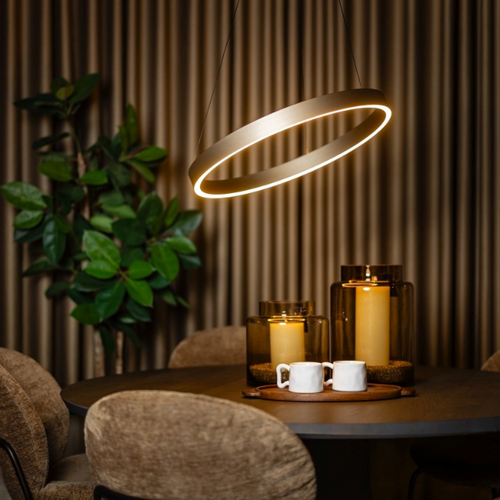 Design Hanglamp Jayden 1 Lichts Champagne Ø60 cm