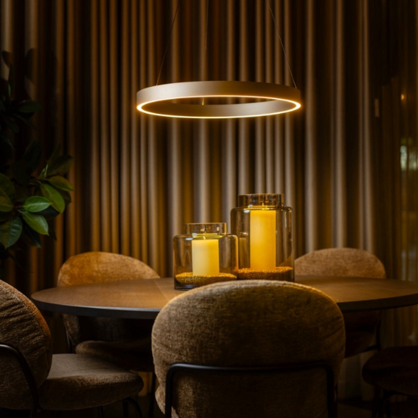 ETH Design Hanglamp Jayden 1 Lichts Champagne Ø60 cm