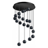ETH Design Hanglamp Grace Ø50 cm 20-Lichts getrapt zwart verstelbaar