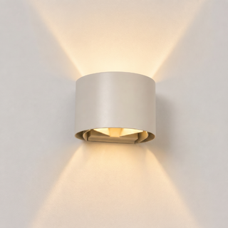Wandlamp Muro 1-lichts rond crème