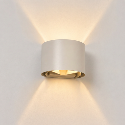 Moderne wandlamp Muro 1-lichts rond crème