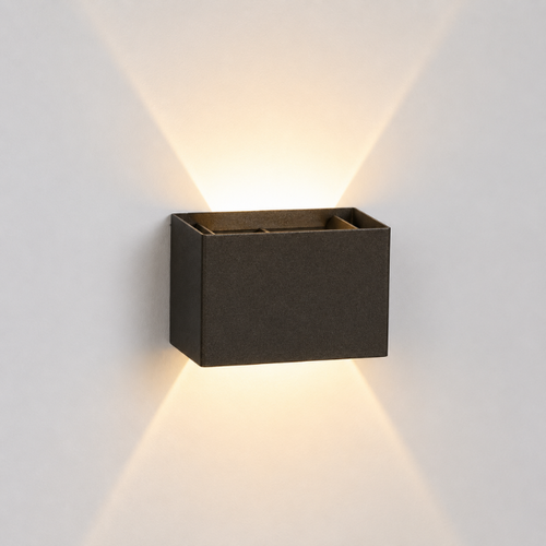 Modern industriële wandlamp Muro 1-lichts cacao