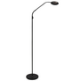 Moderne oplaadbare leeslamp Zenith 2 zwart met flexibele arm