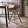 Moderne barstoel Axis draaibaar Hoven taupe brons