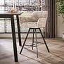 Modern hotel chique barstoel Axis draaibaar Alura zand brons