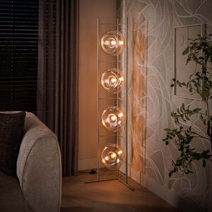 BelaLuz Moderne vloerlamp Sorro 4-lichts Beige