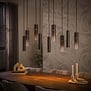 Modern industriële hanglamp Luce 9-lichts Sienna brown