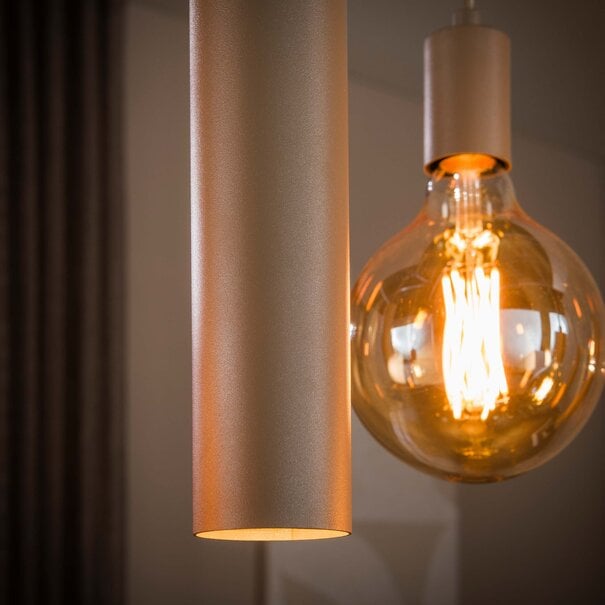 BelaLuz Moderne hanglamp Brisa 7-lichts beige