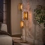 Moderne vloerlamp Dune 3-lichts getrapt beige