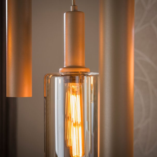 BelaLuz Moderne hanglamp Calenza 9-lichts beige