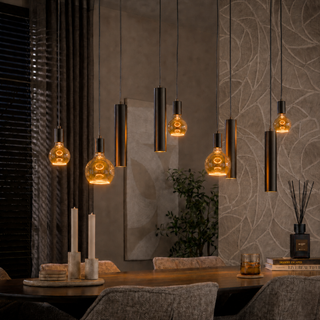 Hanglamp Brisa 9-lichts Sienna brown